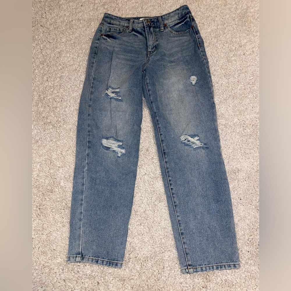 High Rise Slim Straight Jeans Size 27